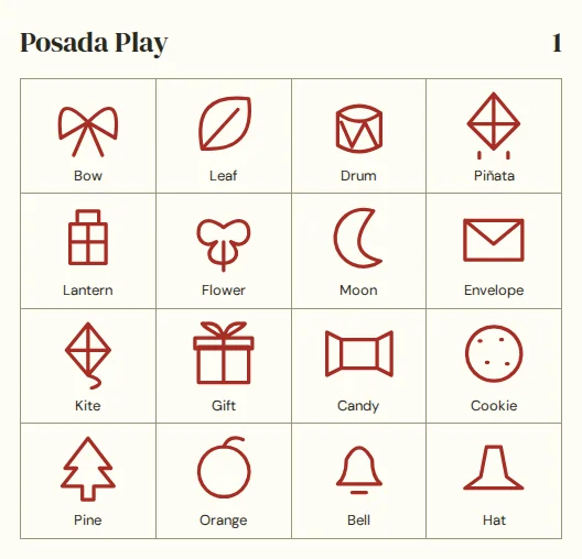 Original Posada Play printable board